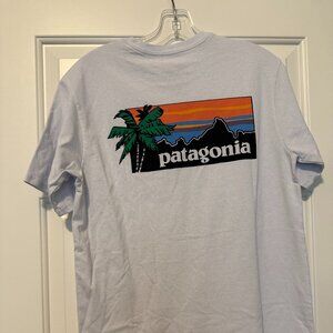 Patagonia womens honolulu tshirt M'S ISLAND LOGO HAWAII WHITE size xs